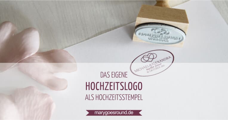 Hochzeitslogo und Stempel | marygoesround.de