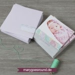 Geburtskarte Mädchen, flieder | marygoesround.de