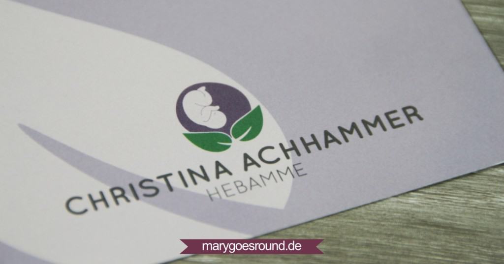 Corporate Design - Logo und Folder für Hebamme | marygoesround.de