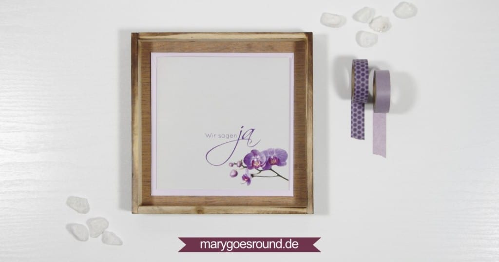 Hochzeitseinladung: Orchidee lila | marygoesround.de