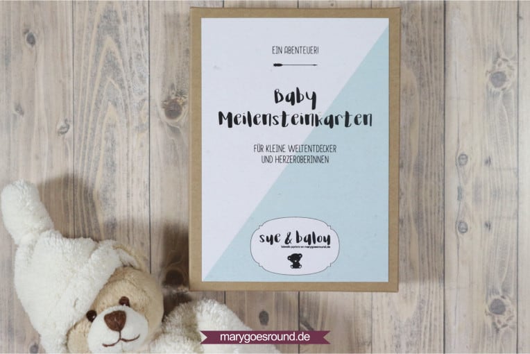 Baby-Meilensteinkarten in der Geschenkbox, Kollektion "Sue & Balou" - das perfekte Geschenk zur Geburt | marygoesround.de