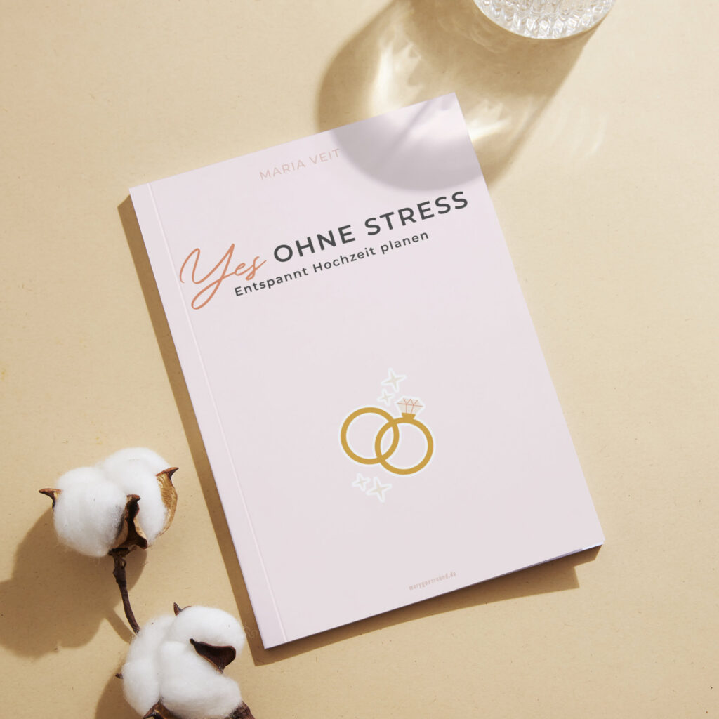 Buch "Yes ohne Stress": entspannte Hochzeitsplanung mit vielen Infos zu Gelassenheit und Checklisten