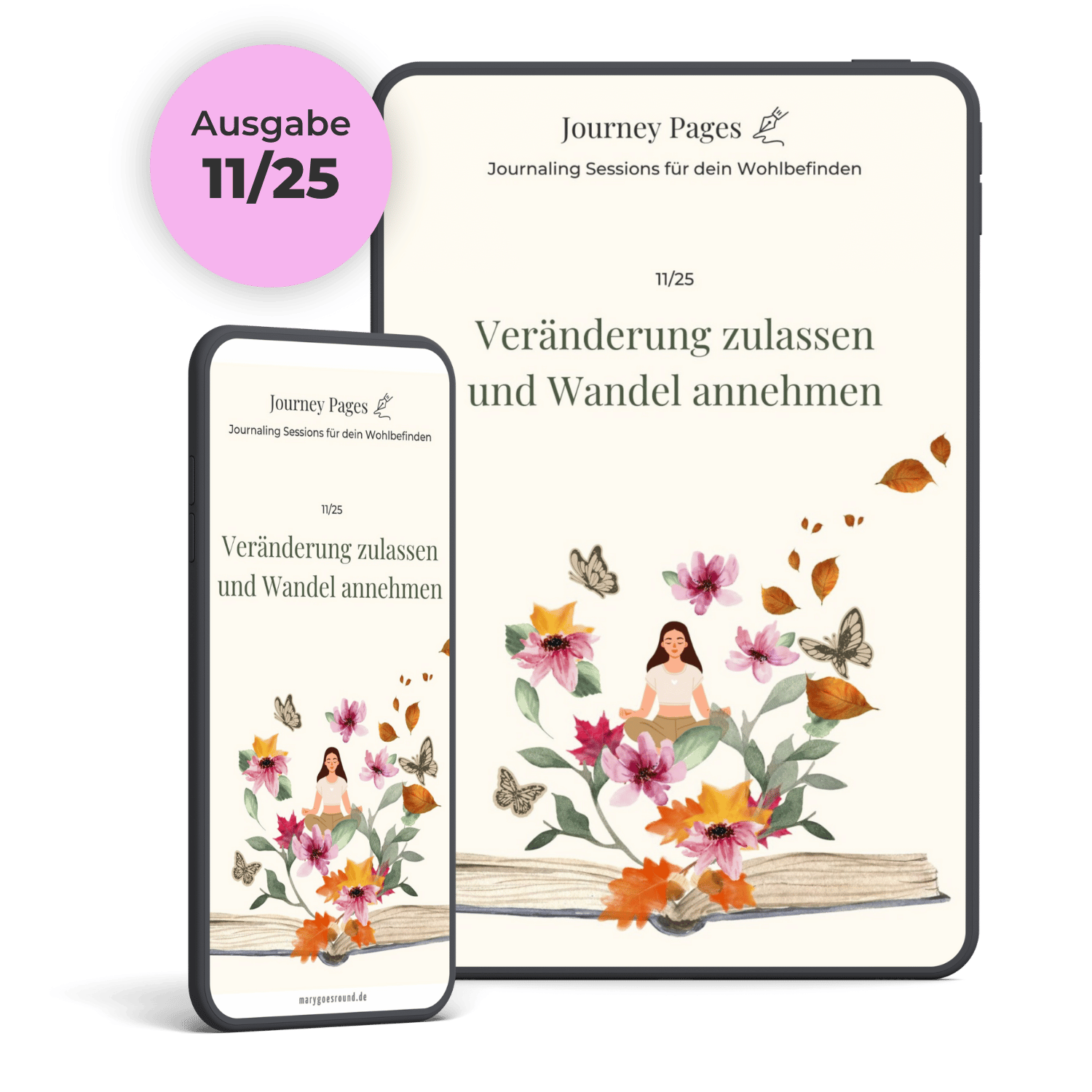 Journey Pages: monatliche Journaling Sessions für mehr Wohlbefinden in der Membership (Ausgabe 11/25, Veränderung)