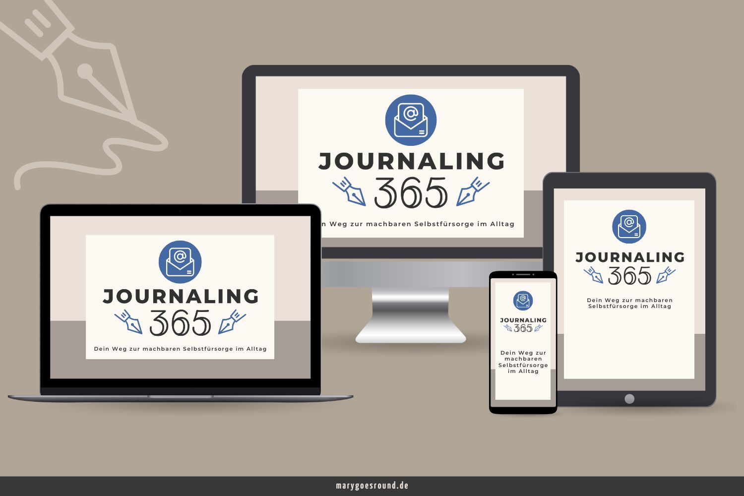 Minikurs "Journaling365" für deine Auszeiten im Alltag als E-Mail-Kurs